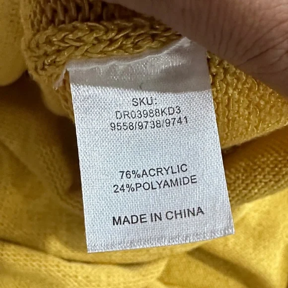 Meshki Anna Flare Sleeve Knit  Dress Yellow - Picture 15 of 16